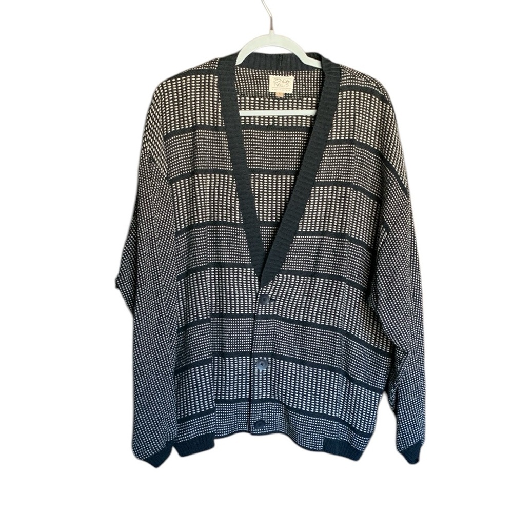 Zonda Nellis men’s cardigan sweater large grandpacore academia teacher preppy